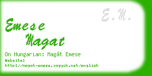 emese magat business card